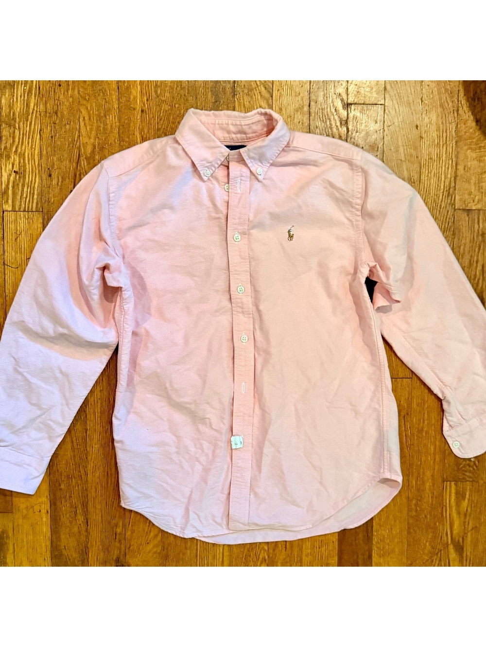 Polo Ralph Lauren Boys' Pink Button-Down Oxford Shirt- 14